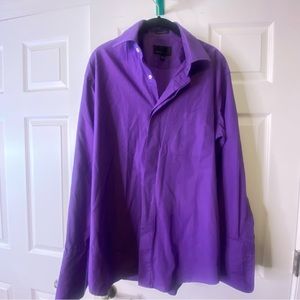 FUBU The Collection | Men’s Dress Shirt | Purple | Neck 16